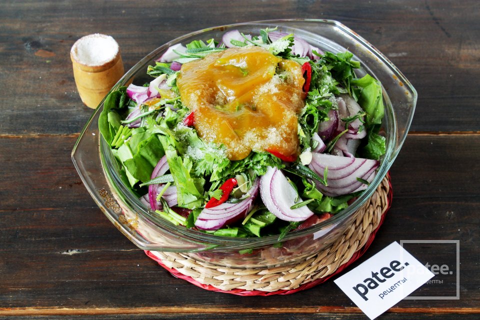 Баранина с зеленью - Шаг 10