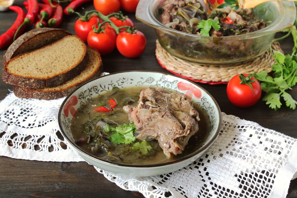 Баранина с зеленью - Шаг 13