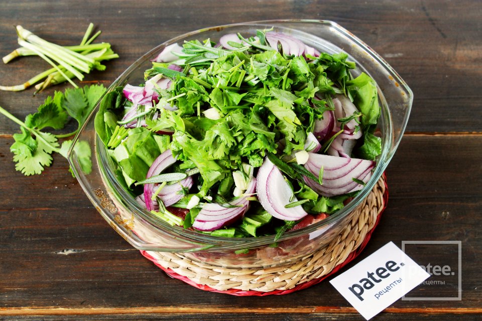 Баранина с зеленью - Шаг 7