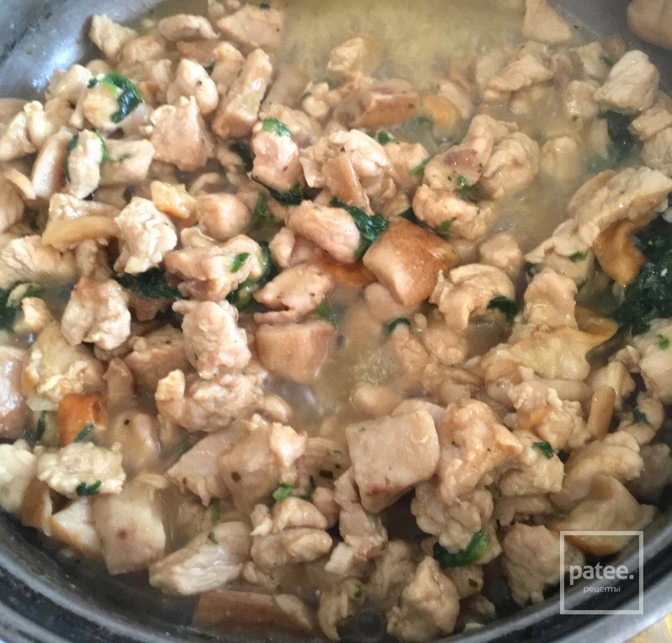 Баветте с белыми грибами и шпинатом - Шаг 3