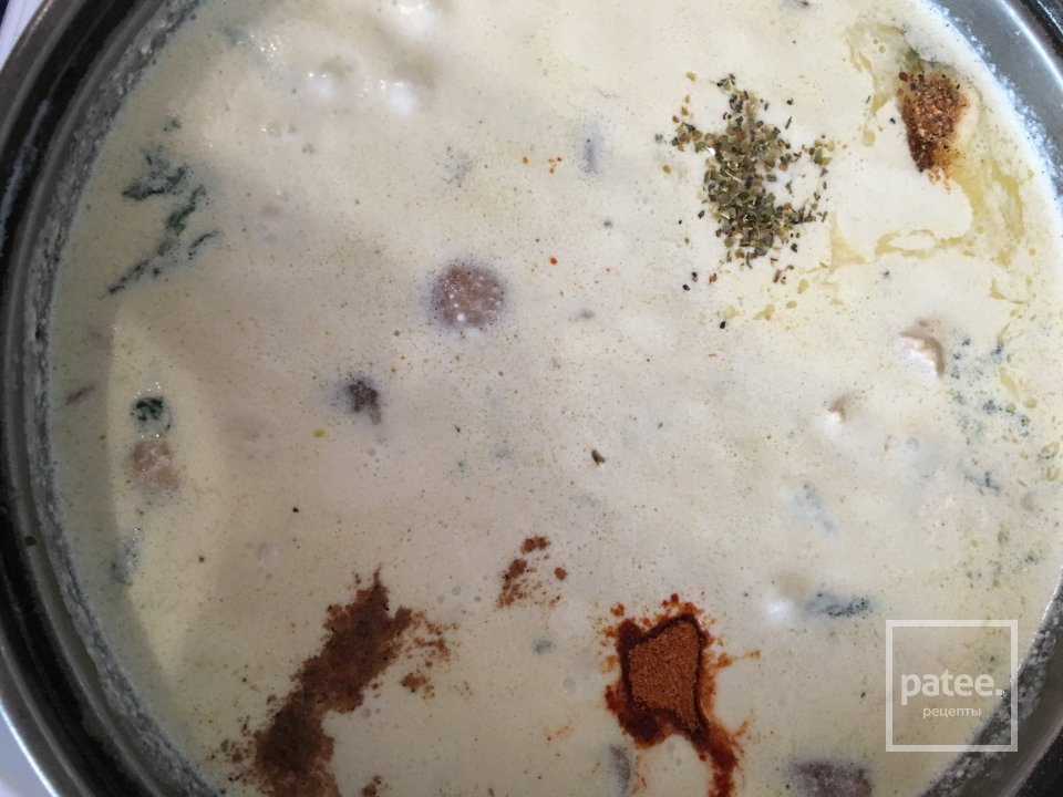 Баветте с белыми грибами и шпинатом - Шаг 4