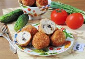 Крокеты из индейки с грибами