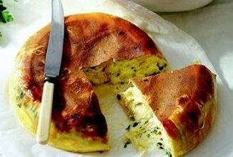 Пирог из лаваша с брынзой и творогом