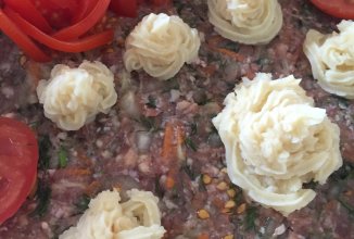 Пирог мясной 🐑🍅