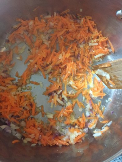 Сливочный суп с семгой 🐟 - Шаг 3