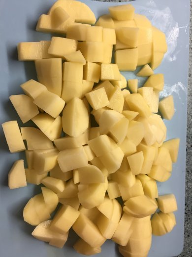 Сливочный суп с семгой 🐟 - Шаг 5