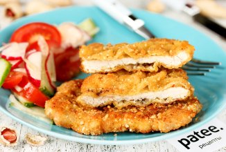 Отбивные в арахисовой панировке