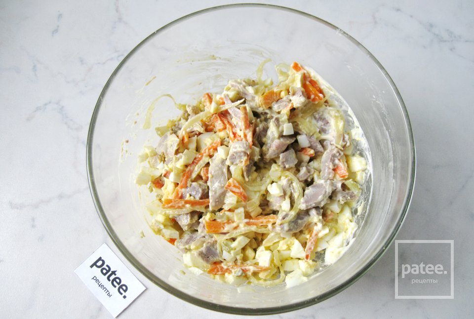 Салат из куриных желудков - Шаг 13