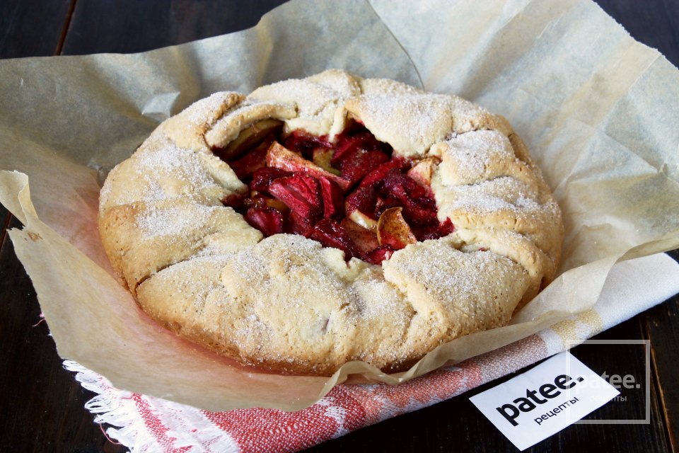 Галета с яблоками и клубникой - Шаг 16