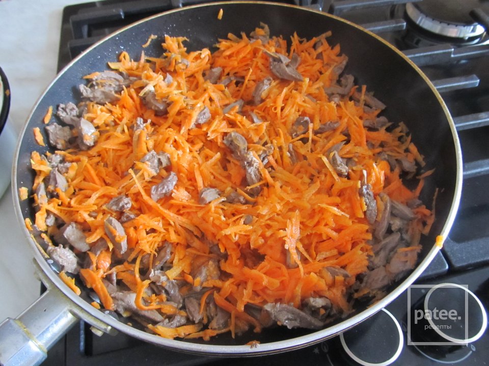 салат из куриных сердец - Шаг 3