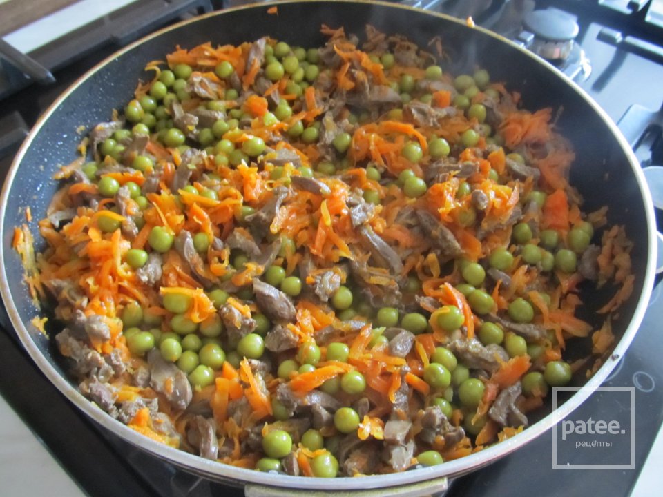 салат из куриных сердец - Шаг 4