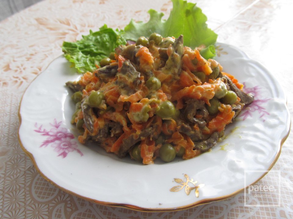 салат из куриных сердец - Шаг 6