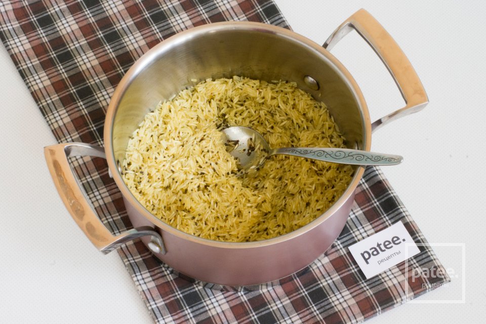 Рис басмати с семенами черной горчицы - Шаг 8