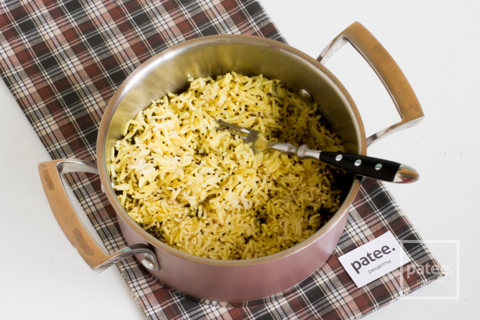 Рис басмати с семенами черной горчицы - Шаг 11