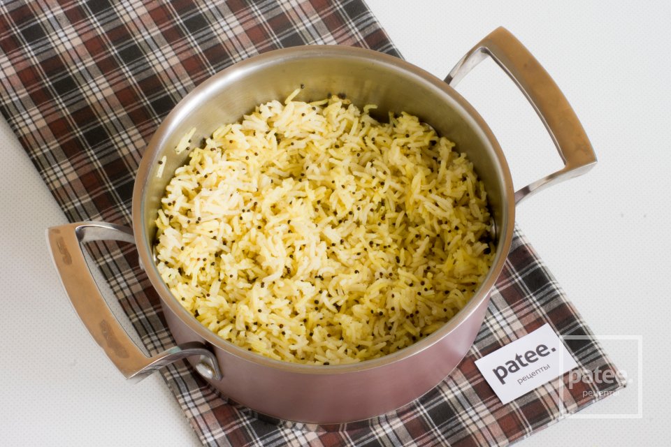 Рис басмати с семенами черной горчицы - Шаг 12