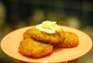 Картофельные котлеты с рисом