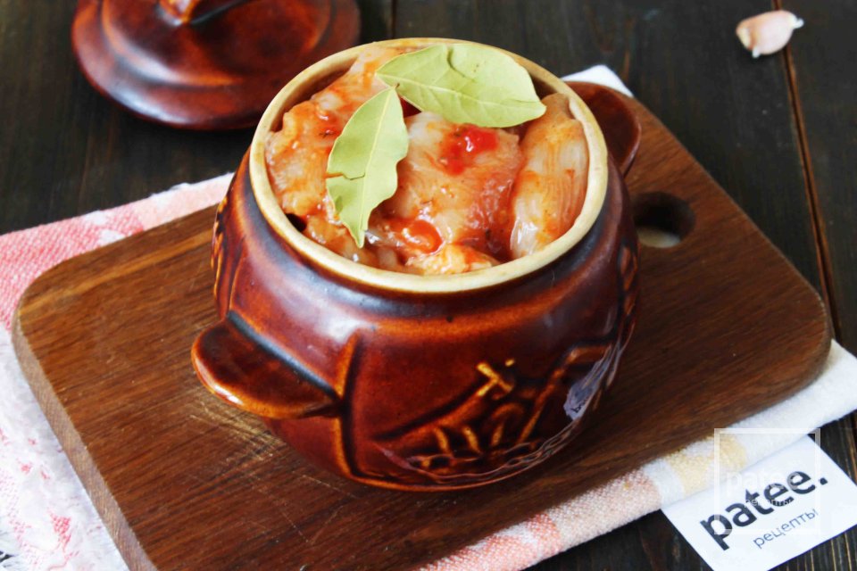 Куриная грудка с картофелем в горшочке - Шаг 12