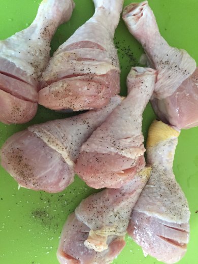 Куриные голени в арахисовой панировке - Шаг 1