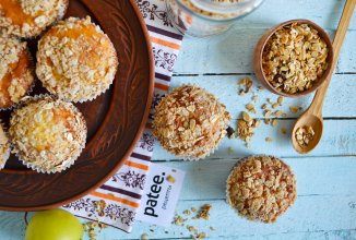 Яблочные маффины с овсяным штрейзелем