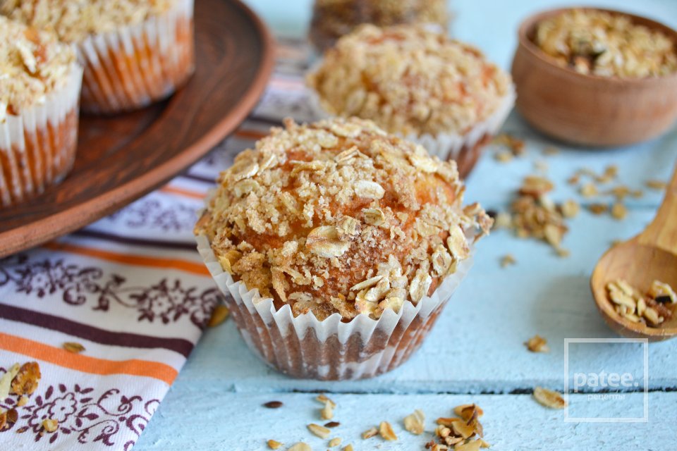 Яблочные маффины с овсяным штрейзелем - Шаг 17