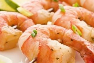 Креветки под кокосовым соусом