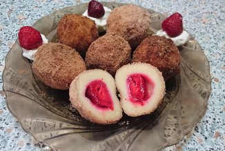 Ленивые вареники с клубникой 🍓