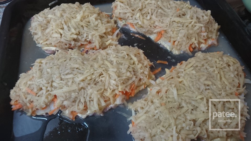 Отбивная из свинины под картофельным дранником - Шаг 6