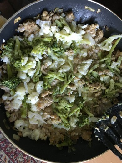 Куриный фарш с овощами в сливках - Шаг 5