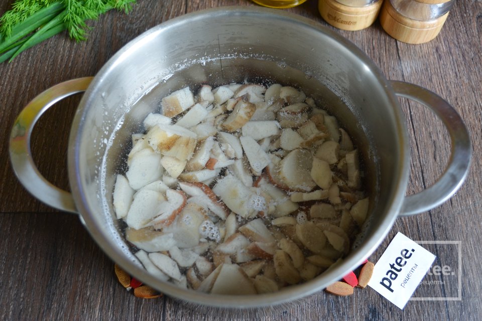 Суп с белыми грибами - Шаг 9