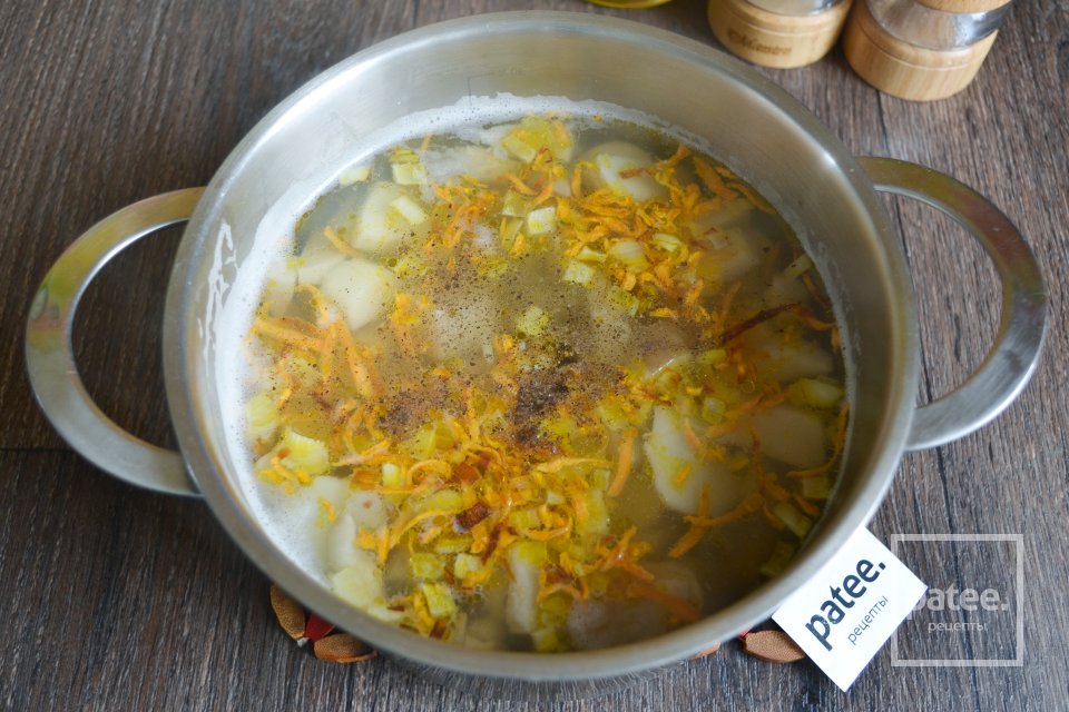 Суп с белыми грибами - Шаг 11