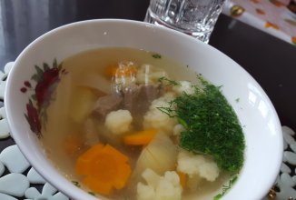 Простой и легкий суп из цветной капусты