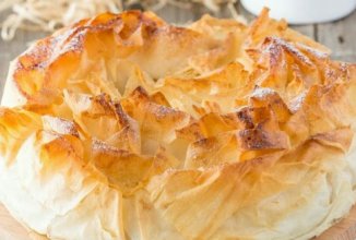 Гасконский яблочный пирог "Вуаль невесты".