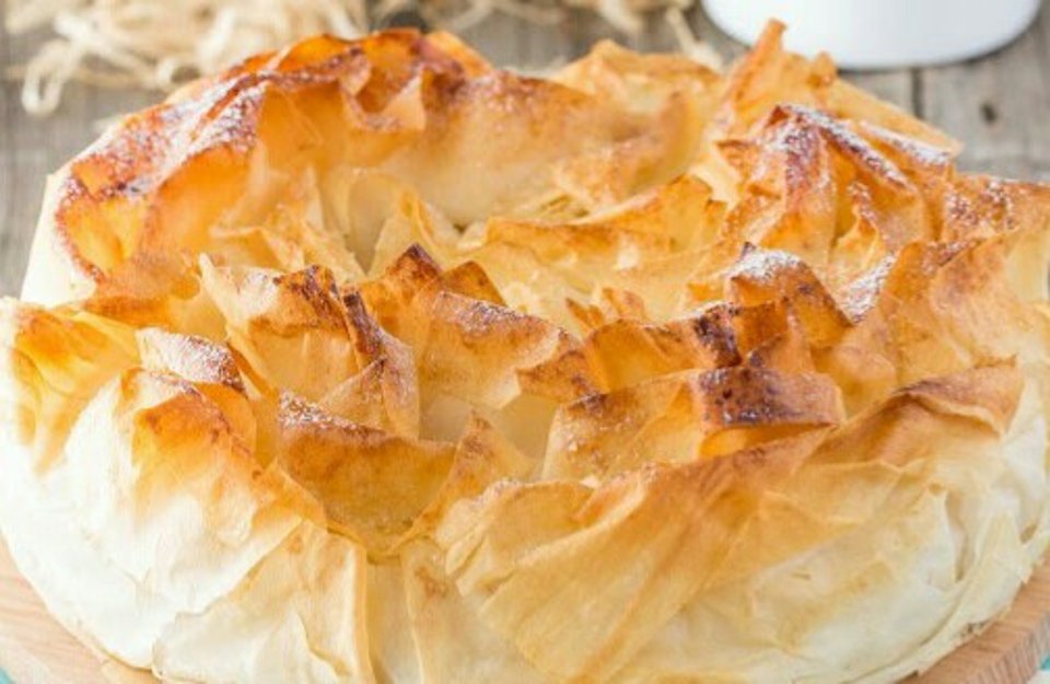 Гасконский яблочный пирог "Вуаль невесты".