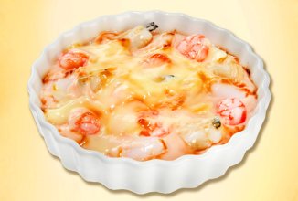 Жульен с креветками