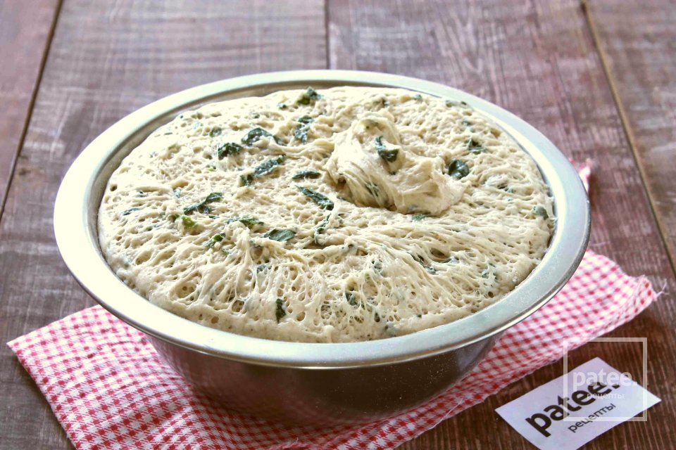 Пшеничный хлеб со шпинатом - Шаг 11