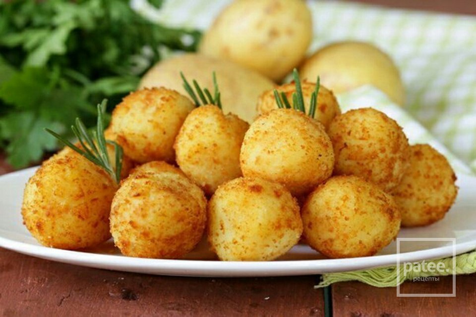 Картофельные шарики с сыром - отличный - необычный гарнир - Шаг 1