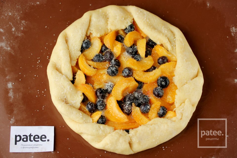 Галета с абрикосами и голубикой - Шаг 12