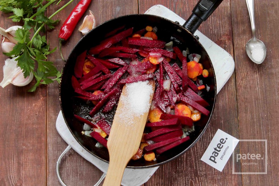 Постный красный борщ - Шаг 6