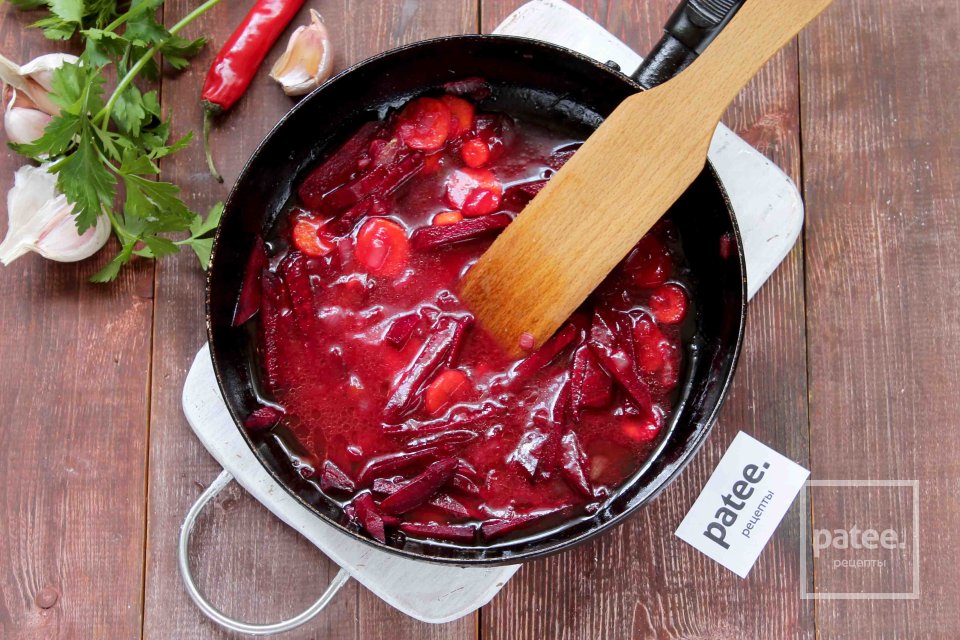 Постный красный борщ - Шаг 8