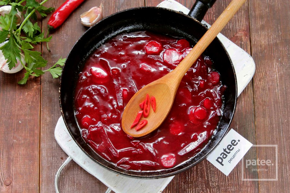 Постный красный борщ - Шаг 13