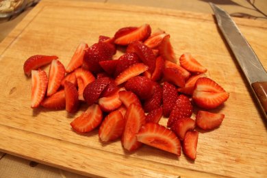 Aardbeienschuim op Waaslandse wijze/ Васландский клубничный мусс - приготовление