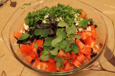 La panzanella/ Панцанелла - приготовление