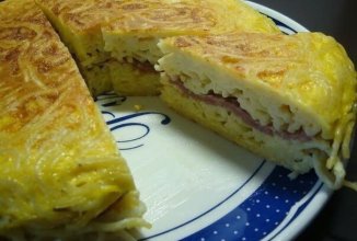 Быстрая запеканка с макаронами