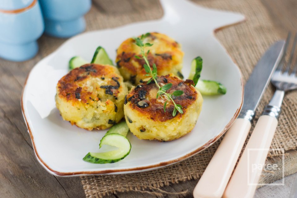 Котлеты картофельные с нори - Шаг 13