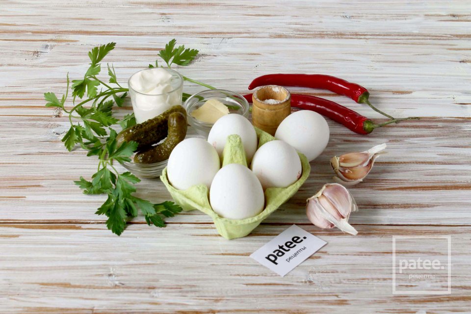 Острый рулет из омлета - Шаг 1