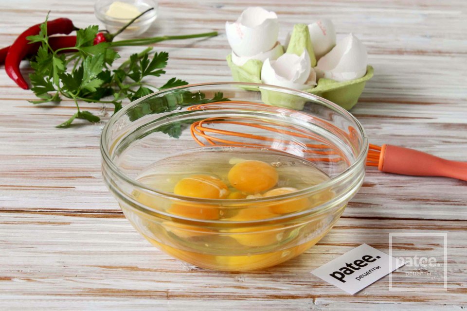 Острый рулет из омлета - Шаг 2