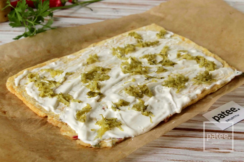 Острый рулет из омлета - Шаг 12