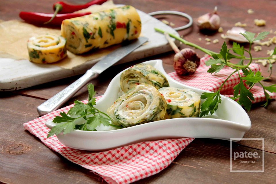 Острый рулет из омлета - Шаг 14