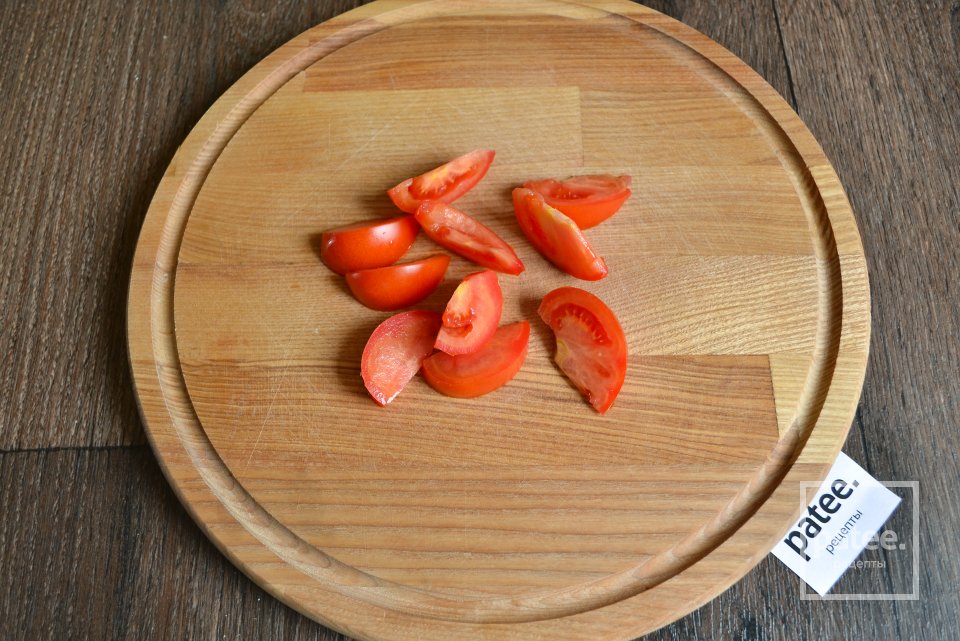 Омлет с помидорами, болгарским перцем и сыром - Шаг 6