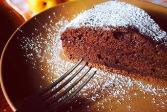 Шоколадный пришоколадный тортик в мультиварке.